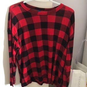 Red and Black Long Sleeve, Old Navy, size Medium